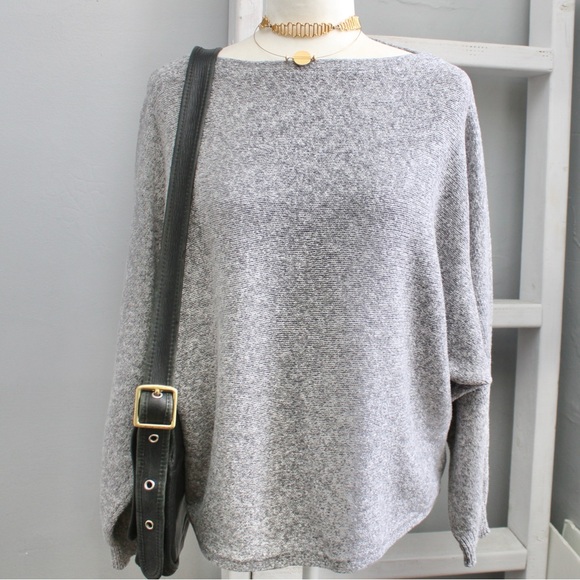 Ralph Lauren Women's Gray Dolman Long Sleeve Boatneck Knit Sweater Size Large - Picture 7 of 7
